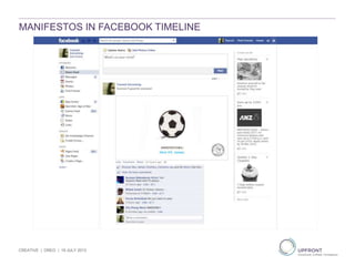 MANIFESTOS IN FACEBOOK TIMELINE
CREATIVE | OREO | 19 JULY 2013
 