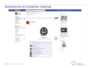 MANIFESTOS IN FACEBOOK TIMELINE
CREATIVE | OREO | 19 JULY 2013
 