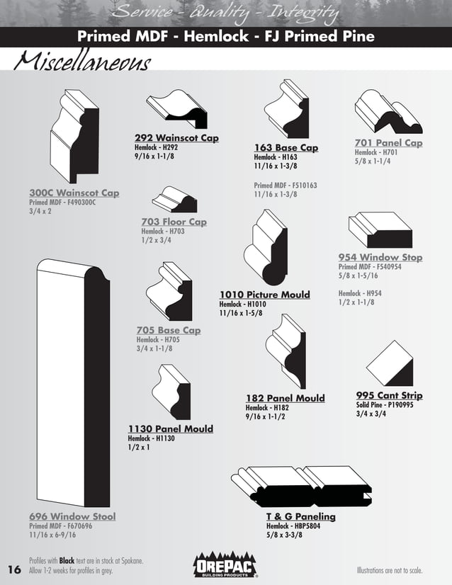 OrePac Moulding and Millwork Guide