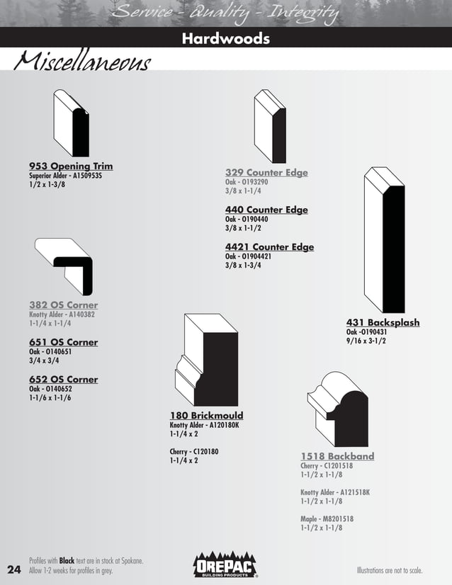 OrePac Moulding and Millwork Guide
