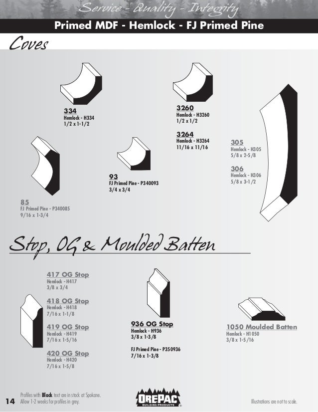 OrePac Moulding and Millwork Guide