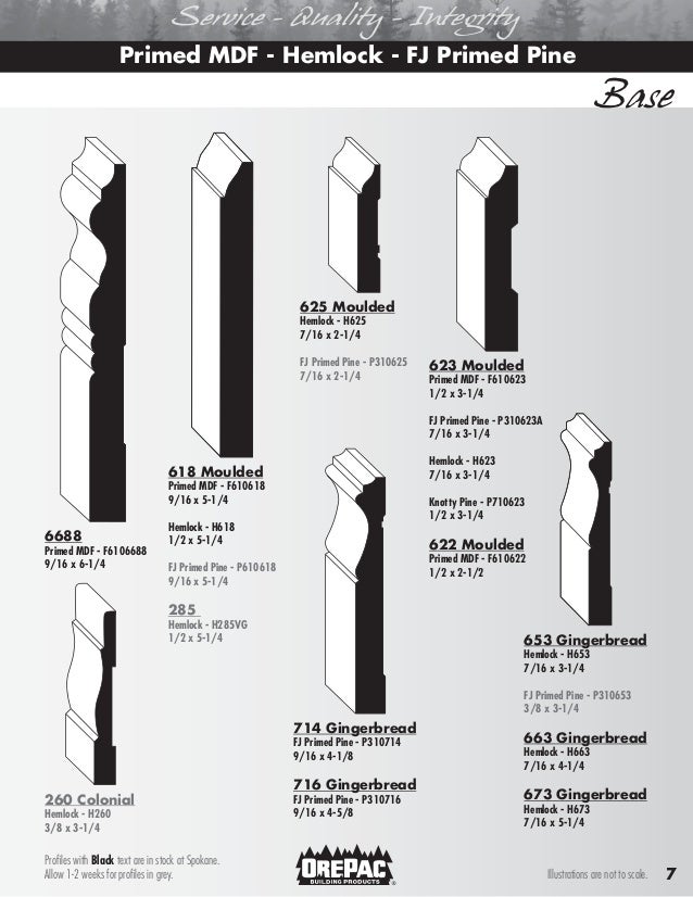 Orepac Base Moulding OrePac Building Products Wholesale Building