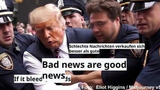INTER
Schlechte Nachrichten verkaufen sich
besser als gute
If it bleeds, it leads
Bad news are good
news
 