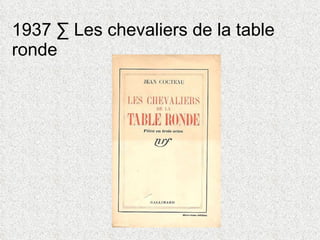 1937 · Les chevaliers de la table ronde 