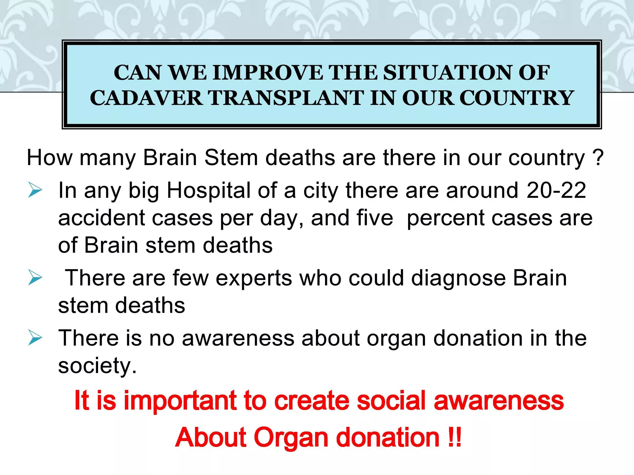 Organ donation english ppt