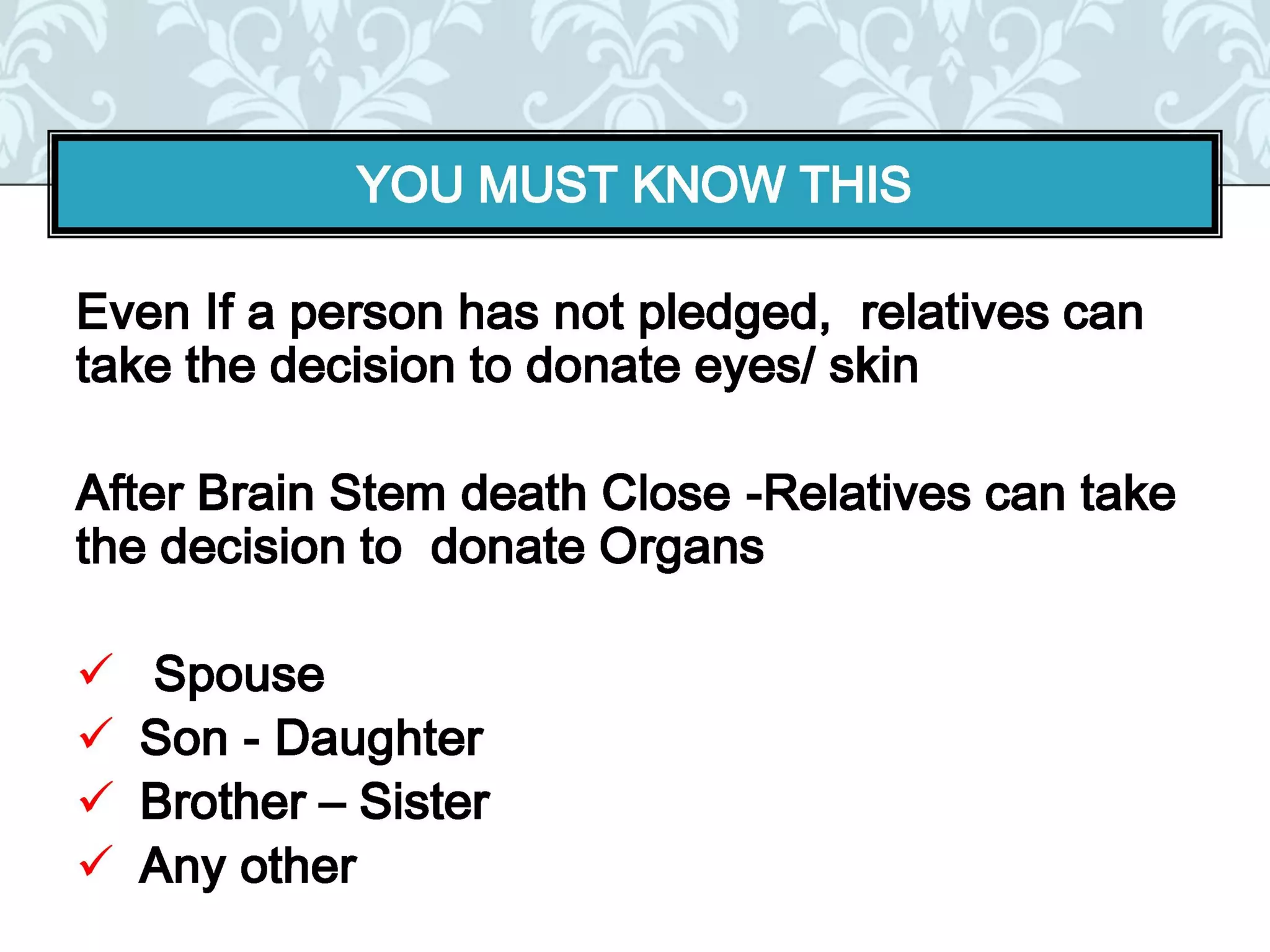 Organ donation english ppt