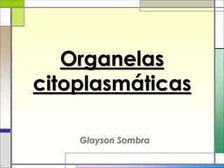 Organelas
citoplasmáticas

    Glayson Sombra
 
