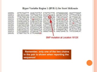 Remember, only one of the two chains
in the pair is shown when reporting the
sequence!
 