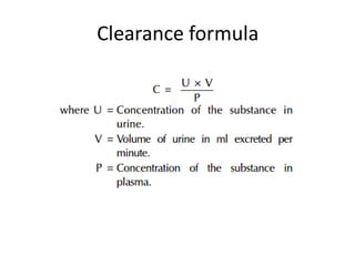 Clearance formula
 