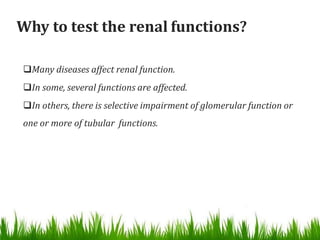 Organ function tests | PPTX