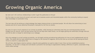 Organic america   team presentation