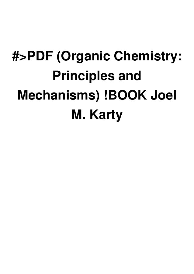 >PDF Chemistry Principles and Mechanisms) !BOOK Joel M. Ka…