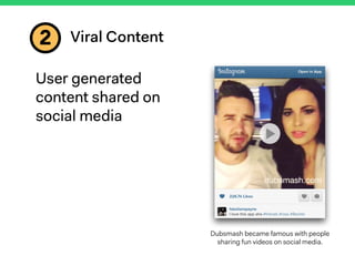 Metrics on day of launch of Inﬂuencers’ campaign
Viral Content2
 