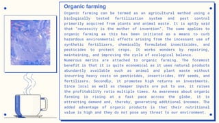 Organic Agriculture - Best for Nature as well as Human!