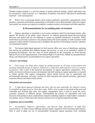 Organic agriculture and food security | PDF
