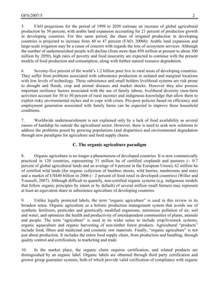 Organic agriculture and food security | PDF