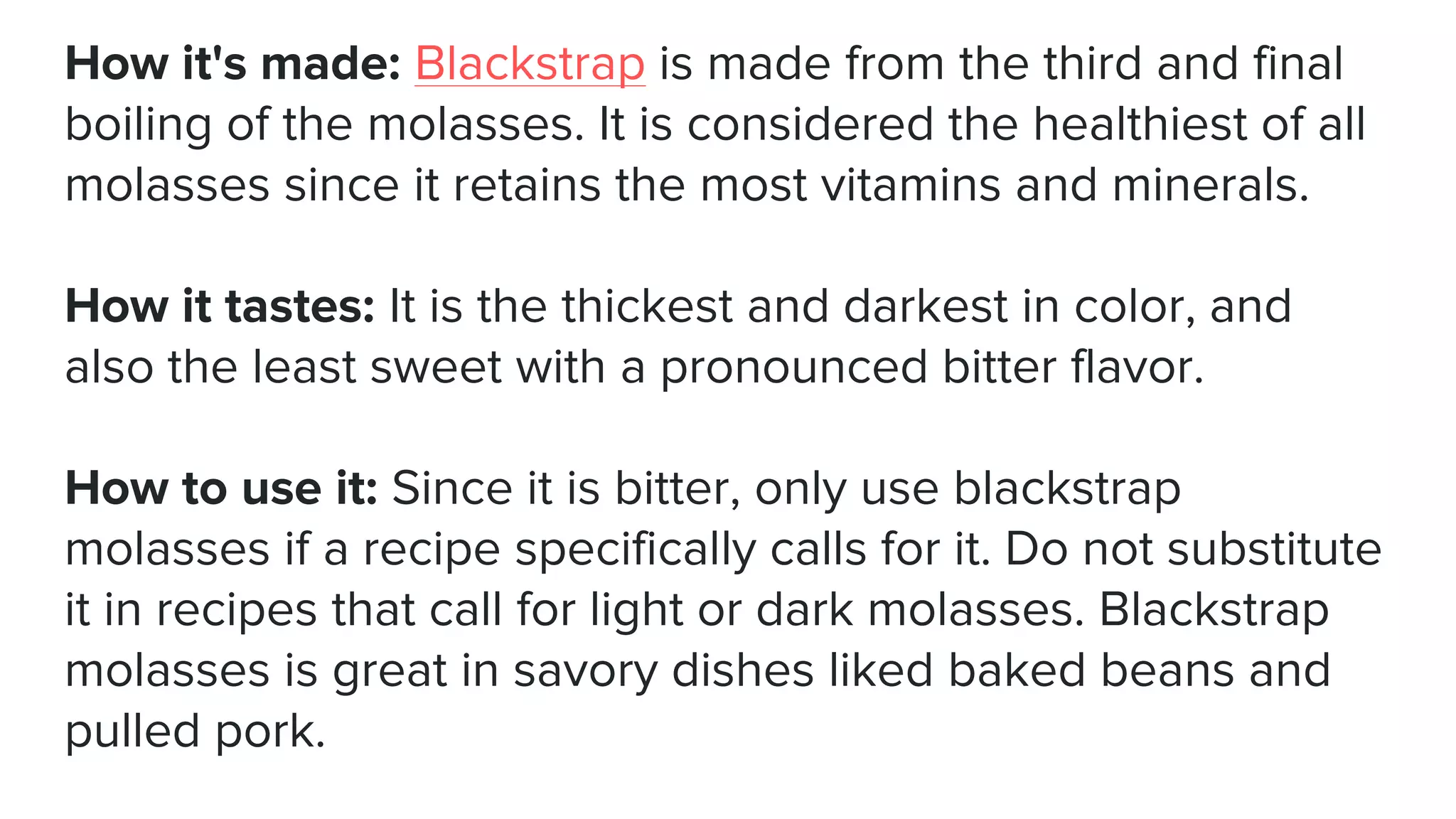 Molasses Benefits and side Effects PPT