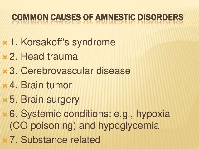 Organic brain syndrome