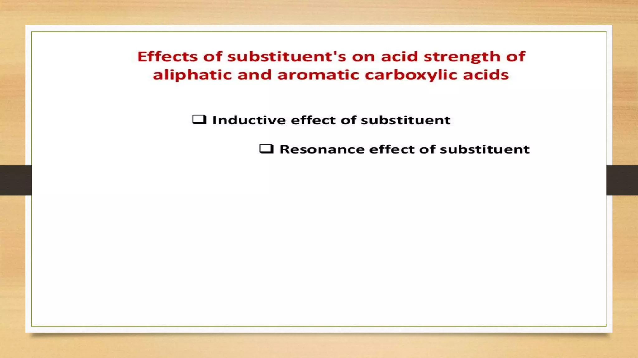 Acidity of Carboxylic Acid | PPTX