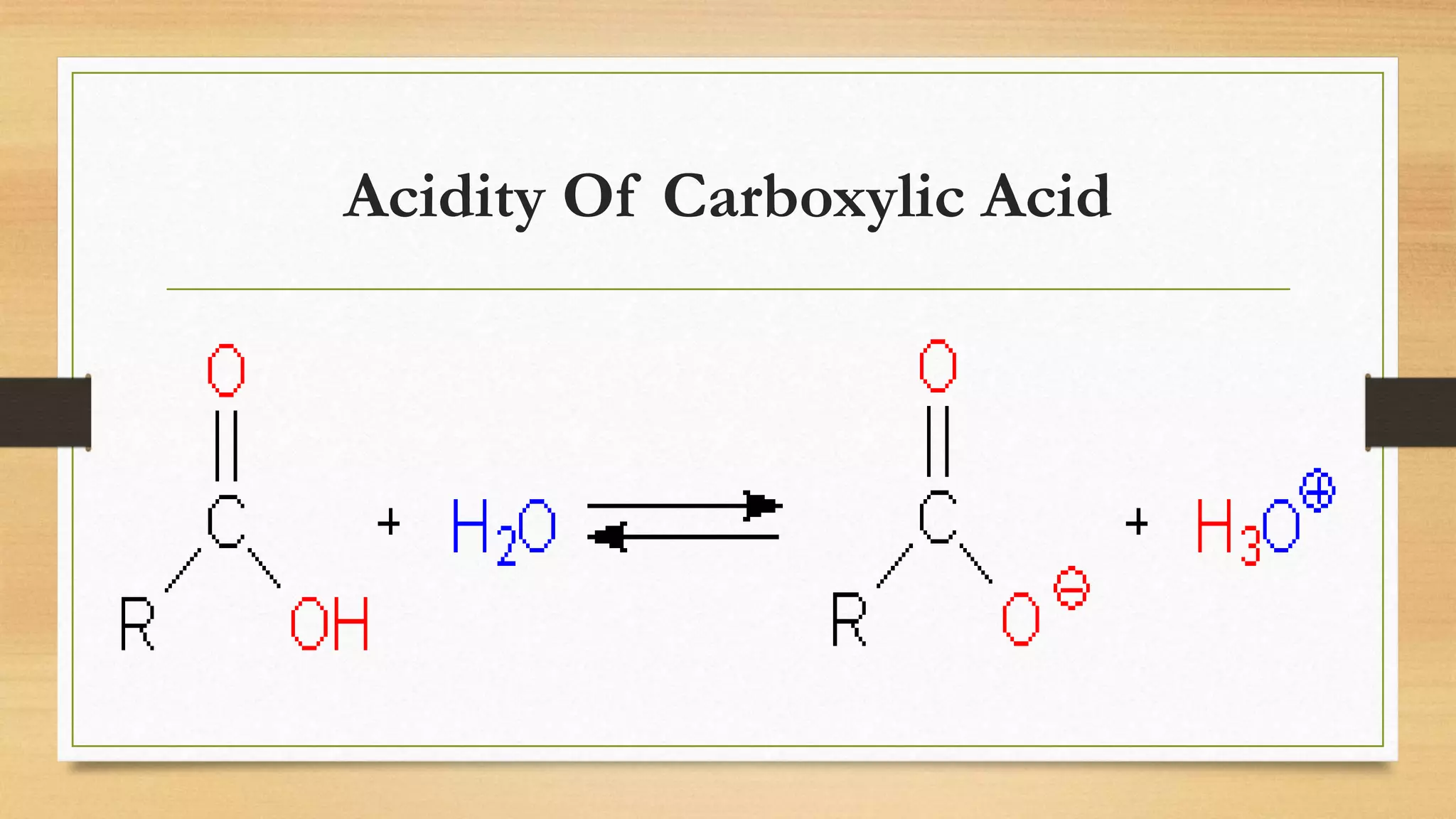 Acidity of Carboxylic Acid | PPTX