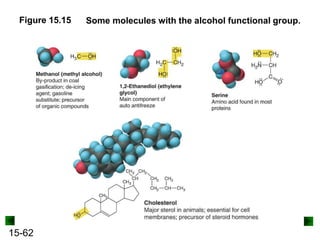 15-62
Figure 15.15 Some molecules with the alcohol functional group.
 