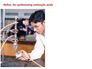Reflux: for synthesizing carboxylic acids
 