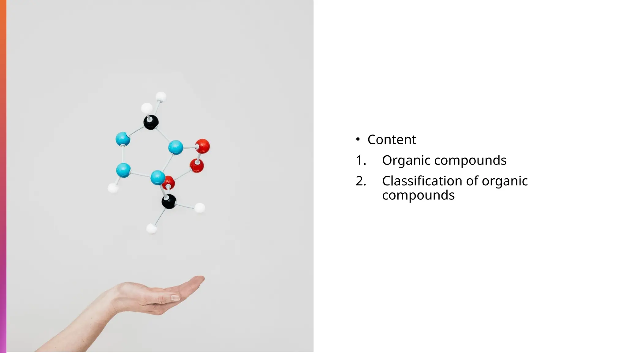 CLASSIFICATION OF ORGANIC COMPOUNDS PPT visual data 3