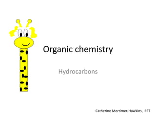 Organic chemistry
Hydrocarbons
Catherine Mortimer-Hawkins, IEST
 