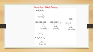 Branched Alkyl Group
 