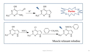Organic Chemistry 3 60
Muscle relaxant rolodine
Purine
 