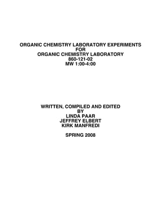 Chemistry Lab Report Cover Page