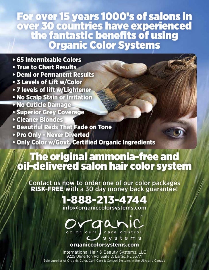 Professional Hair Color Information Pack by Organic Color Systems