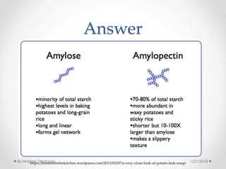 Answer
https://botanistinthekitchen.wordpress.com/2013/03/07/a-very-close-look-at-potato-leek-soup/ 1/21/2018By Mariam Ohanyan
 