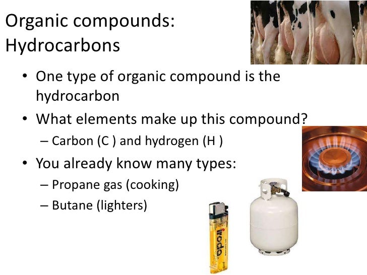 what are organic compounds