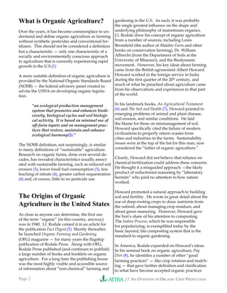Organic Crop Production Overview | PDF