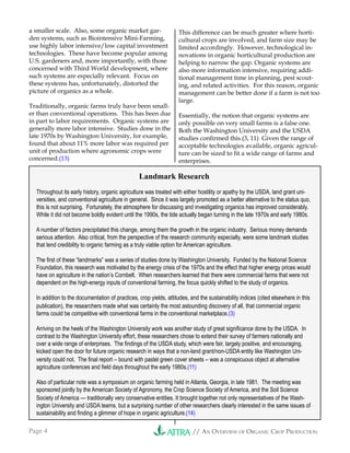 Organic Crop Production Overview | PDF