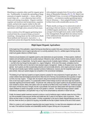 Organic Crop Production Overview | PDF