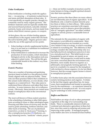 Organic Crop Production Overview | PDF