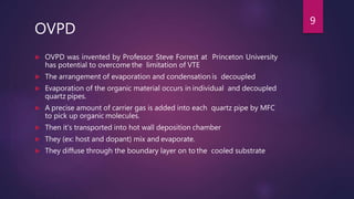 Ovpd Panel Organic electronics | PPTX