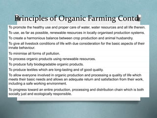 Organic farming By Mr Allah Dad Khan Visiting Professor the University ...