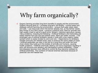 Organic farming By Mr Allah Dad Khan Visiting Professor the University ...