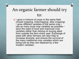Organic farming By Mr Allah Dad Khan Visiting Professor the University ...