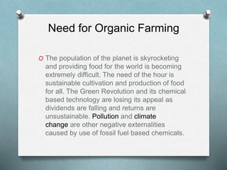 Organic farming By Mr Allah Dad Khan Visiting Professor the University ...