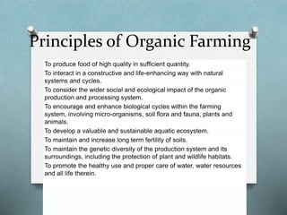 Organic farming By Mr Allah Dad Khan Visiting Professor the University ...