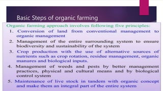 Basic Steps of organic farming
 