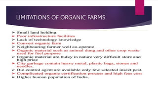 LIMITATIONS OF ORGANIC FARMS
 