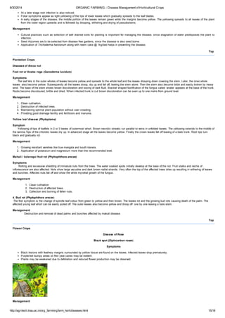 Anabe Roga Organic farming disease management of horticultural crops | PDF