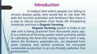 organic farming ppt.pptx for the regenerative agriculture and residue ...