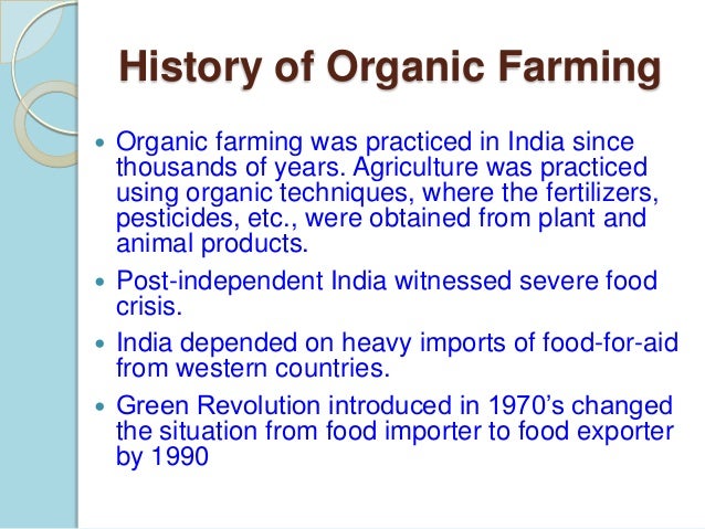 essay on organic farming