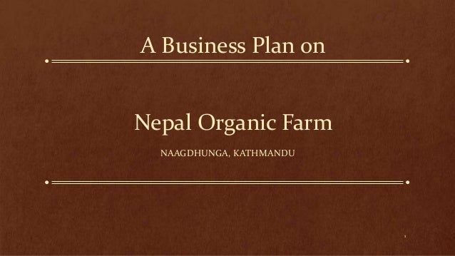 organic farming business plan slideshare